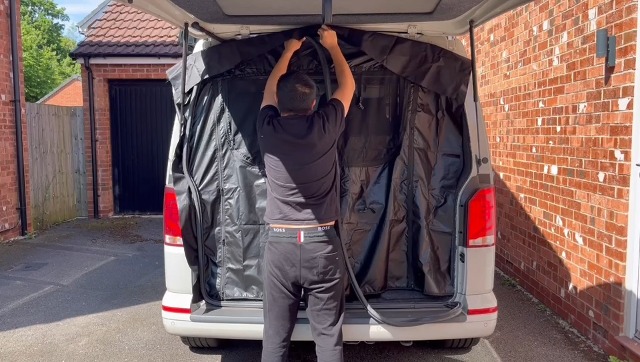 Opaltool Moustiquaire Magnétique Pour Fourgons, Moustiquaire Universelle Arrière Avec Aimants Sur 4 Côtés Pour Fourgons, Camping-Cars Et Caravanes