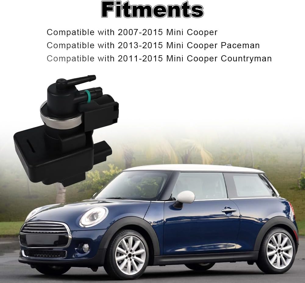 Turbocharger Boost Solenoid Valve Compatible with Mini Cooper Countryman Paceman 2007-2015 Replacement for 11657599547 11657566781 11657552946 Pressure Converter