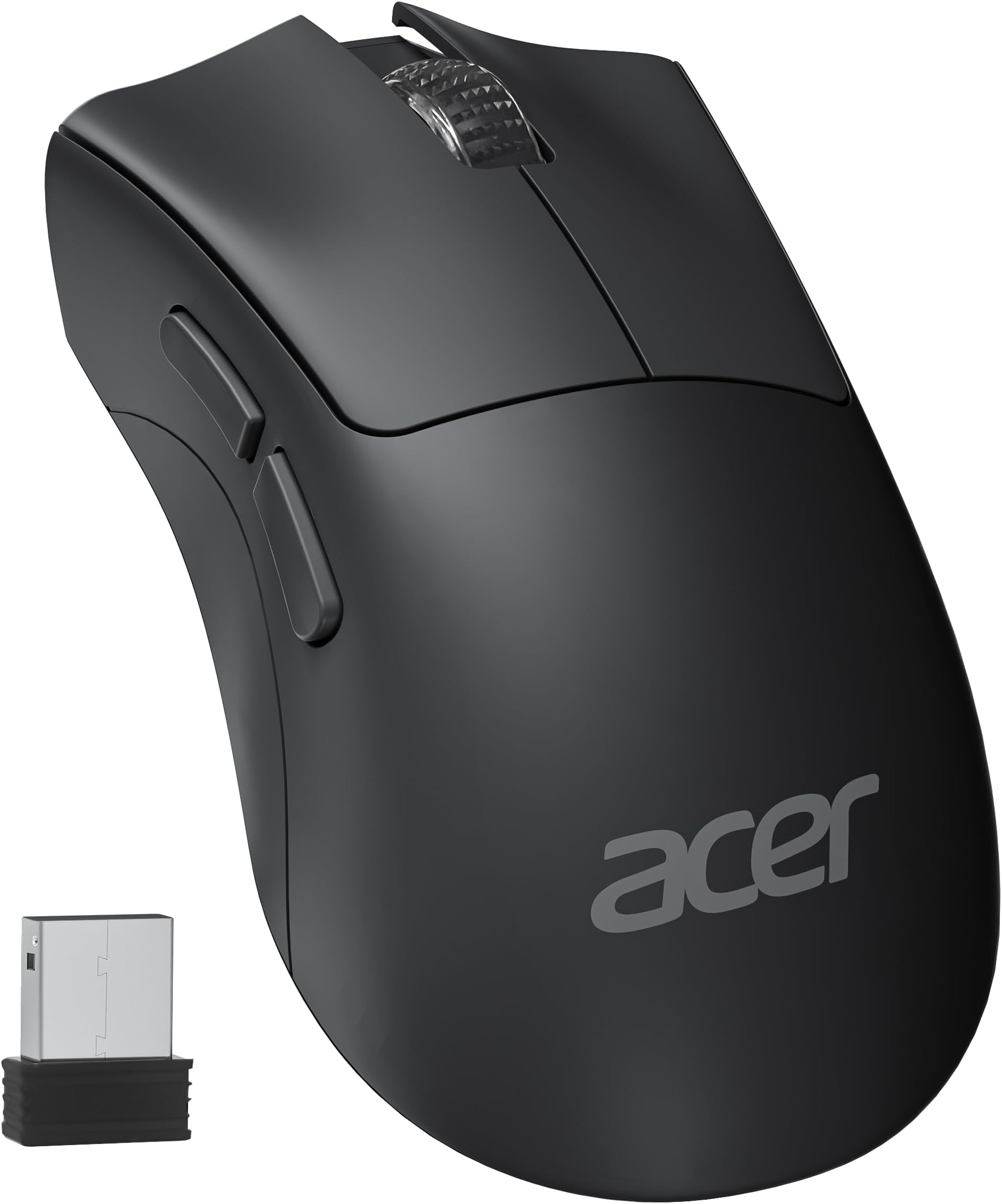 acer ワイヤレスマウス 無線 【戻る/進むボタン搭載】 5ボタン 2.4GHz 軽量 小型 節電モデル 最⻑584日使用可能な Windows Mac ノートPC/デスクトップ対応