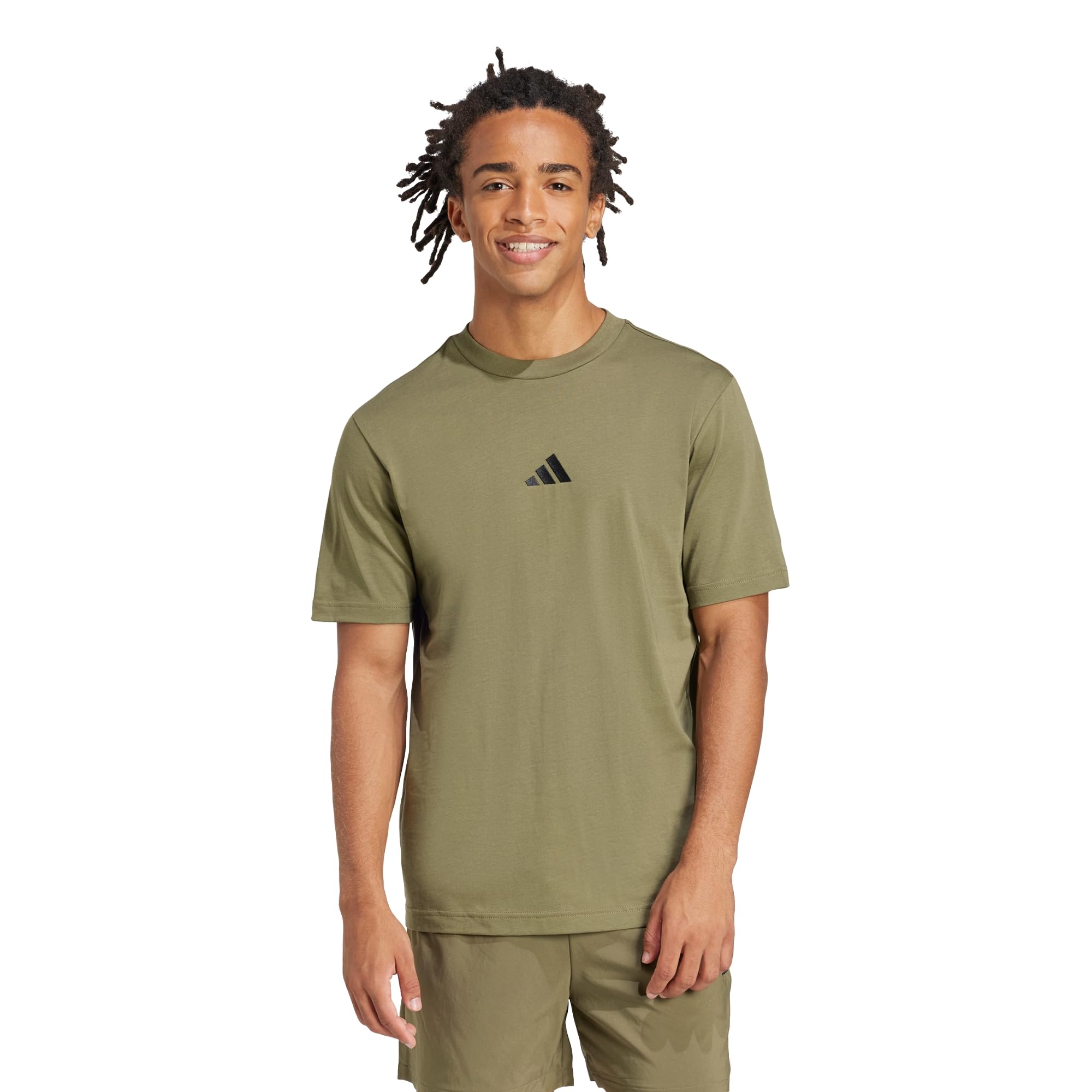 Adidas Homme Essentials Small Logo Single Jersey Tee