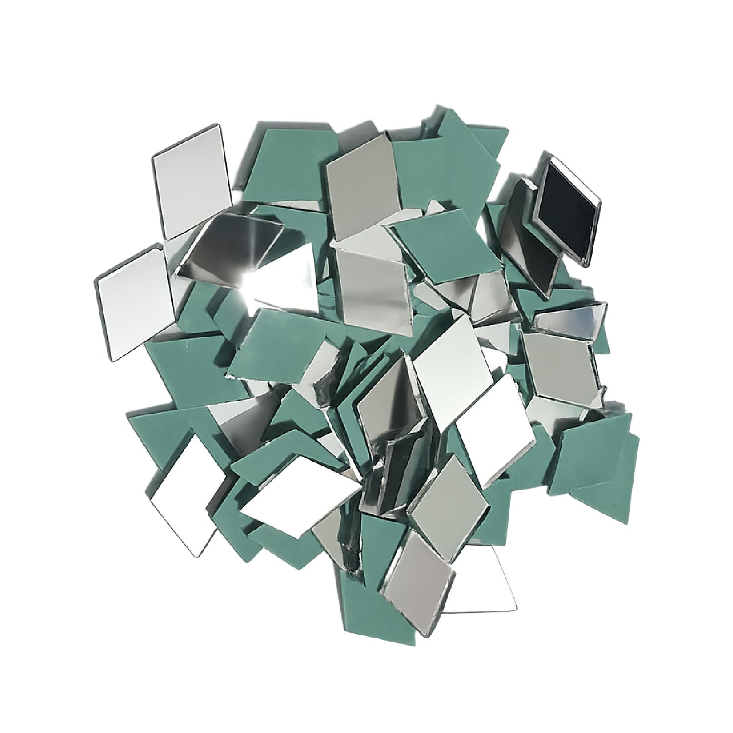 Diamond Glass Mirror 100gm Lippan Art Ideal for DIY Crafts, Jewelry & Decoration(20mm)-image-7
