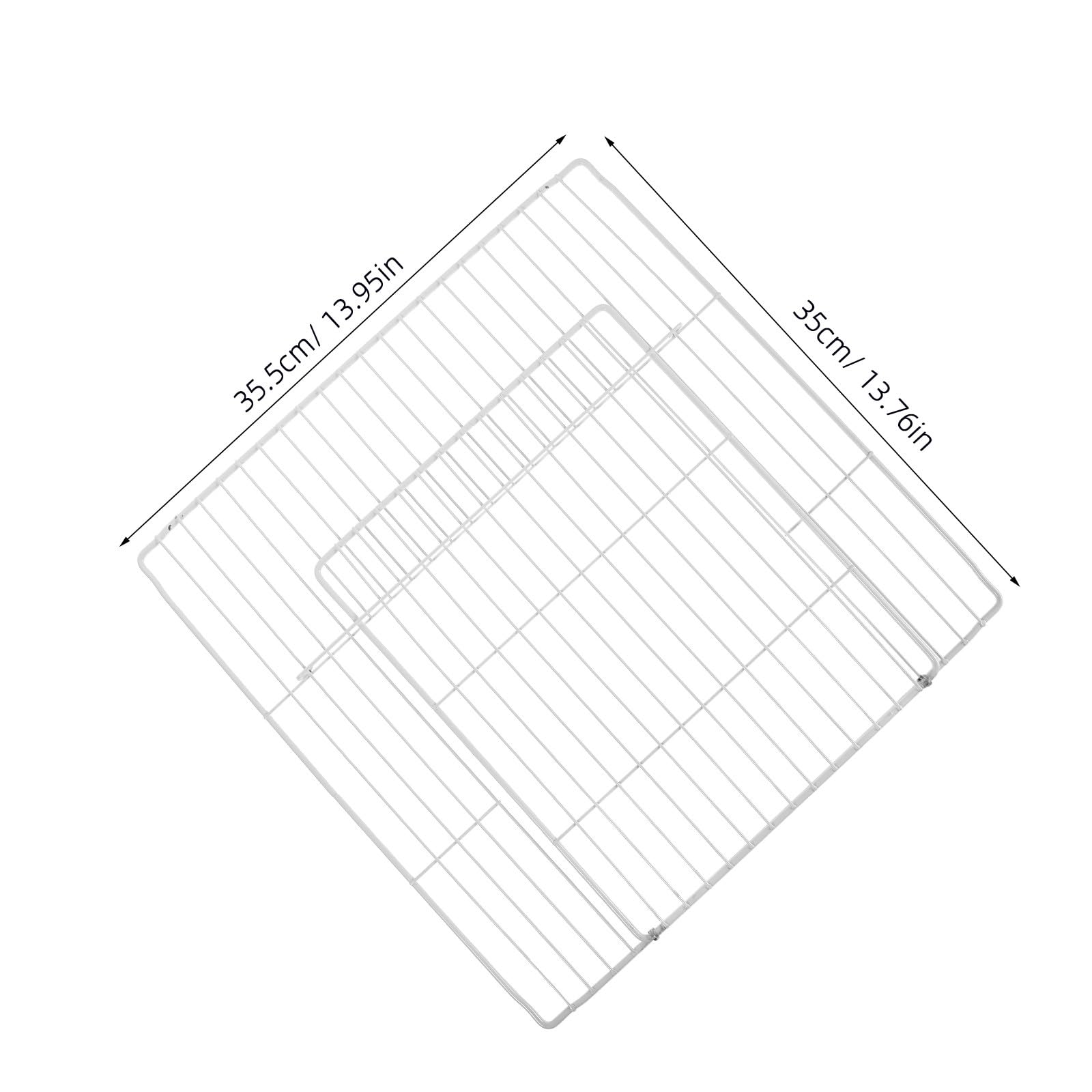 Angoily Haustierkäfig Metallgitter Ersatz Tür 35X35cm mit Innenfaltfunktion für Katzen und Kaninchen Sicheres Gehege Zuhause und Unterwegs