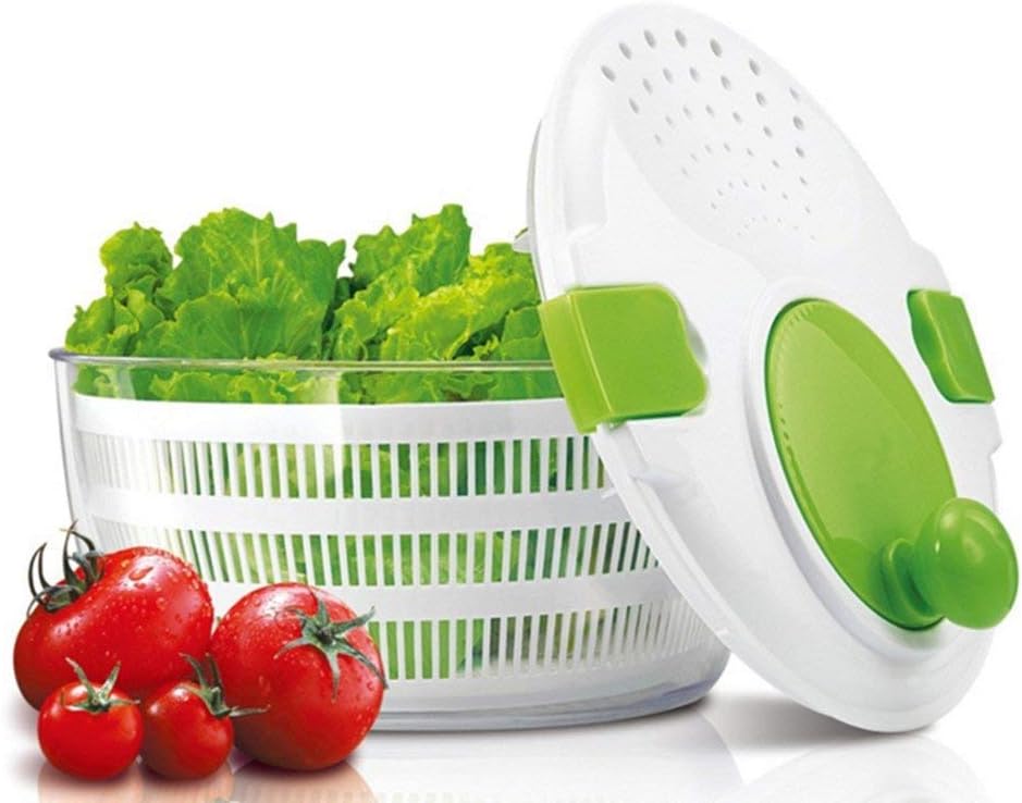 Glenmore Salad Vegetables Lettuce Dryer Spinner with Drain 4 Liters