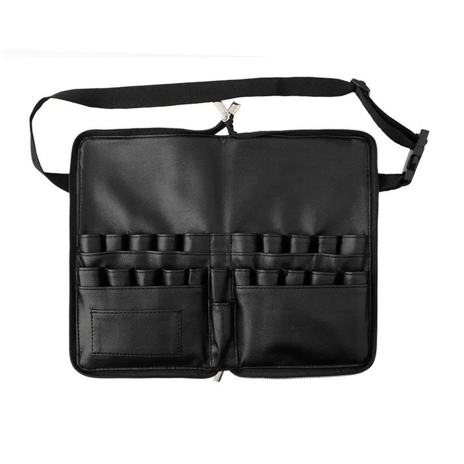 Make-up Gürteltasche 1PC PU Make-Up Pinsel Tasche Mit Zipper Gürtel Multi-Funktion Kosmetik for Professionelle Künstler Große Kapazität Lagerung