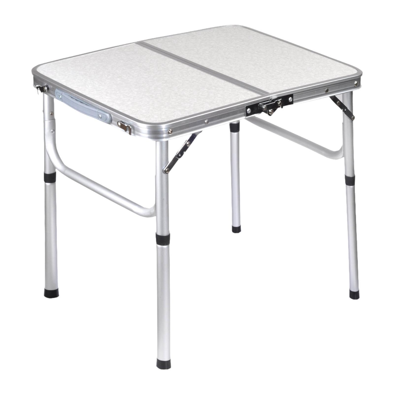 CALANDIS™ Camp Table Beach Table Adjustable Height Picnic Table for Beach Hiking Patio 60cmx40cm | Camping Furniture | Camping Hiking | Outdoor Sports-image-26
