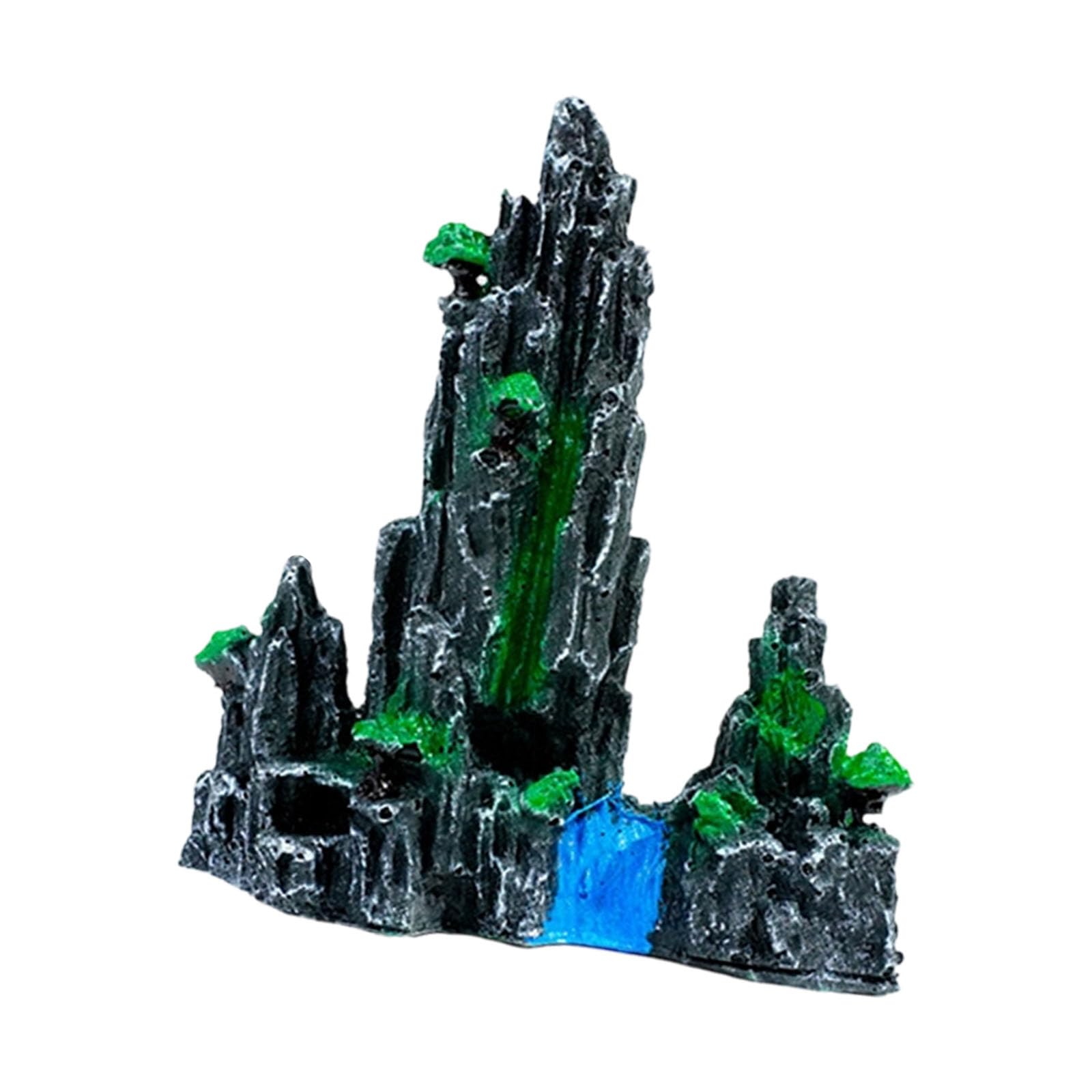 Osniyaw B Resins, Aquariums, Accessories, Miniature Rock Mountain Sculpture For Aquariums, Landscaping, Model Decoration, Ornament, Aquarium Rock Mountain Decorations