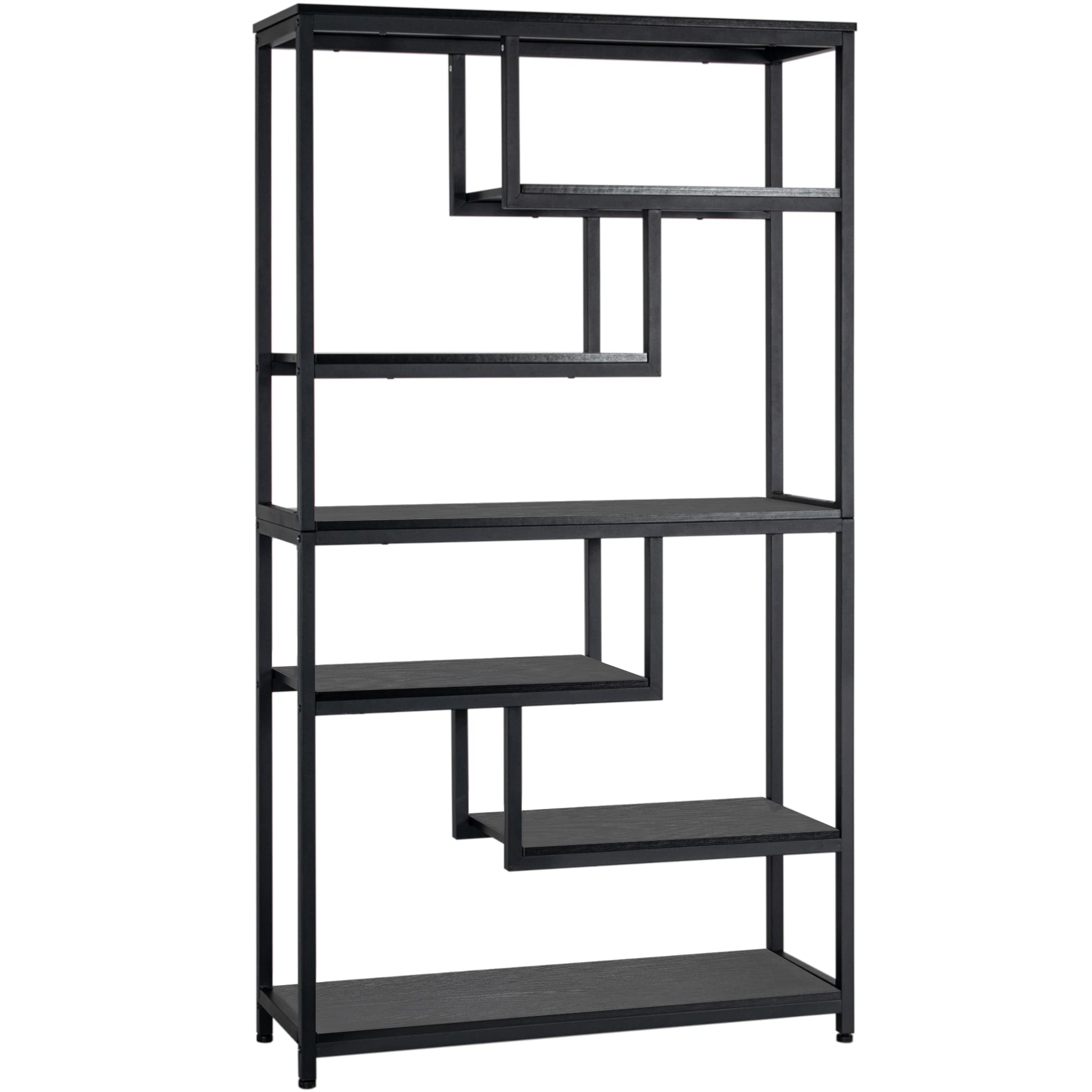 Buy Becko US Bookshelf Bookcase Industrial 7 Tier Bookshelf Vintage