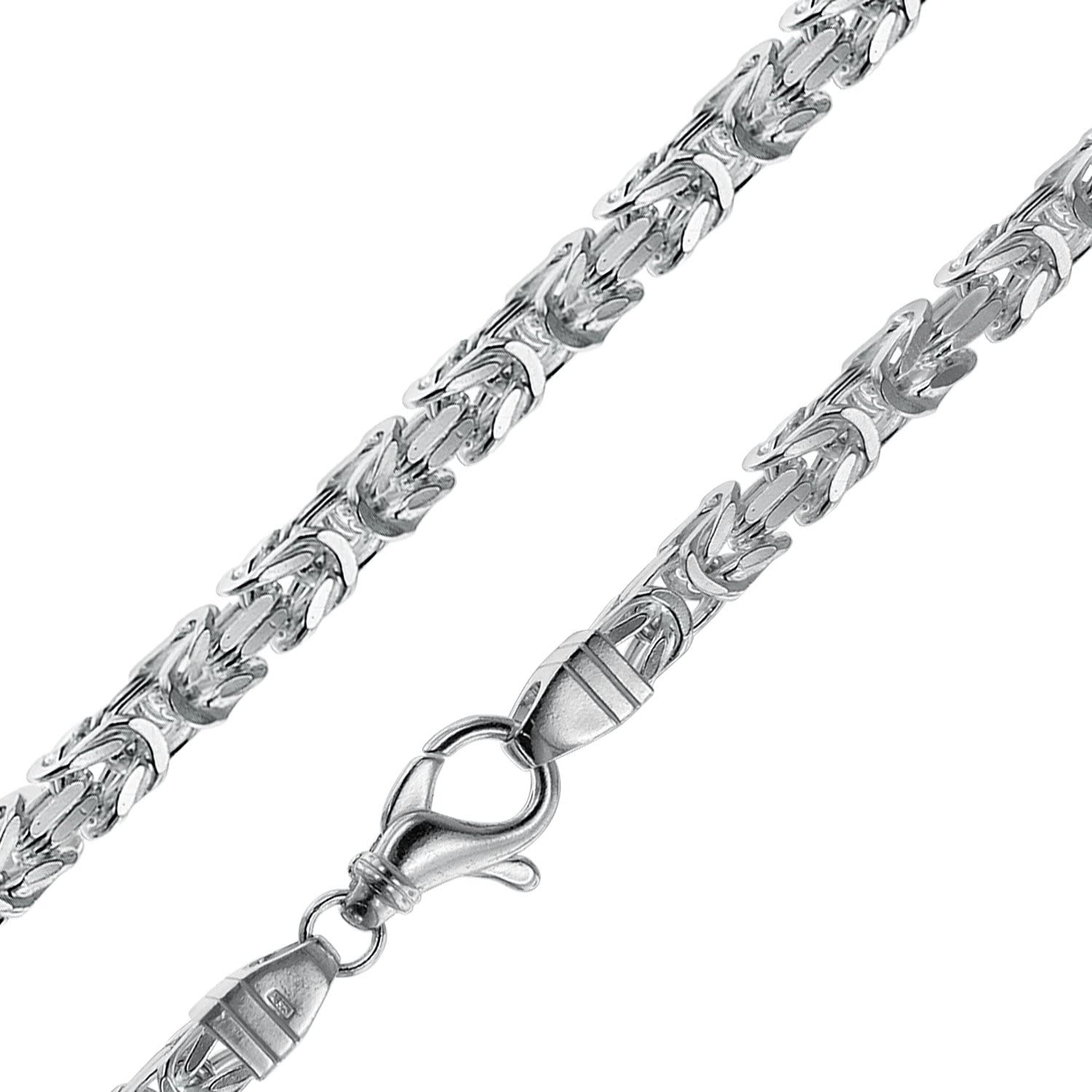 trendor Königskette Armband für Männer 925 Silber 6 mm breit 08646