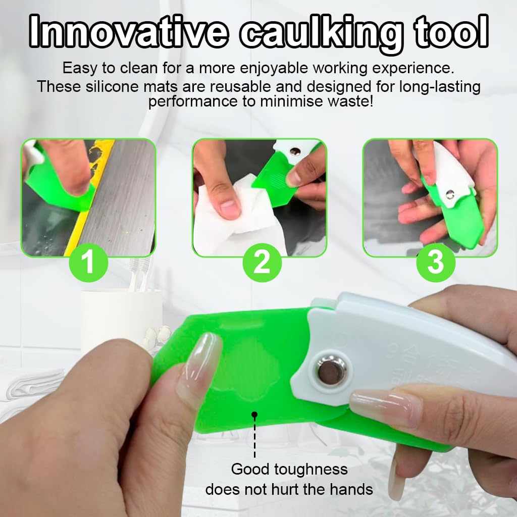 Serplex 9-in-1 Caulking Tool Kit - Smooth & Seal -2