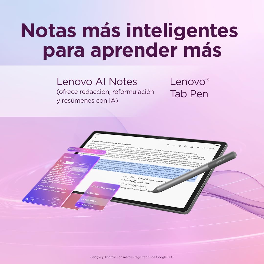 Lenovo Idea Tab Plus Tablet 12.1" 2.5K 12GB RAM 256GB MediaTek Dimensity 6400 90Hz Android 15 Luna Grey