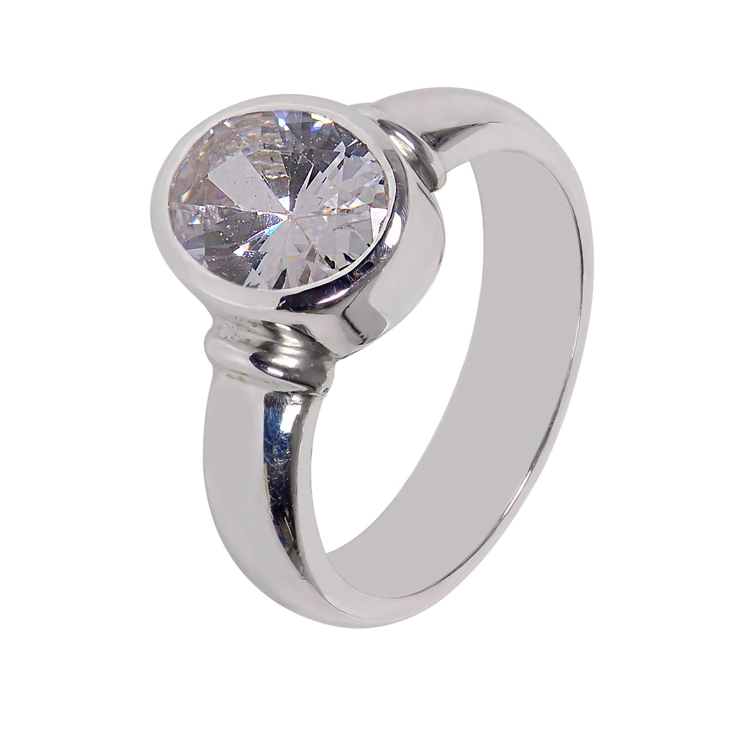 Silverwala 925-92.5 Sterling Silver Cubic Zirconia Finger Ring for Unisex (28) (B07M9FQ6RB) Amazon Price History, Amazon Price Tracker
