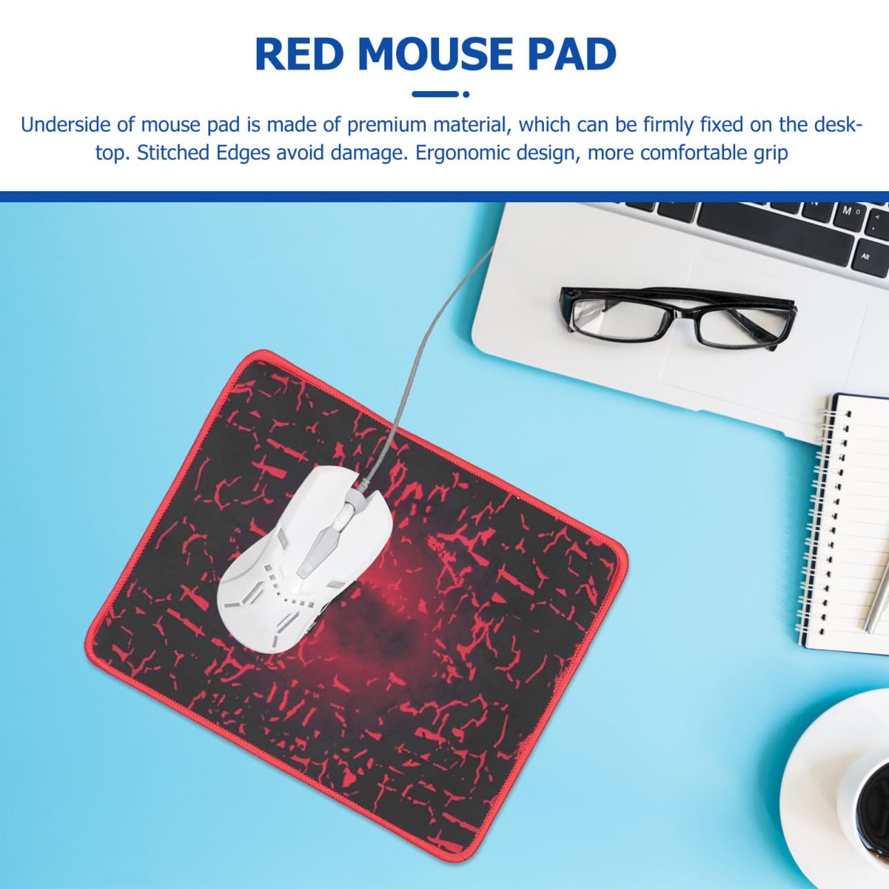 Tastiera Ergonomica Retroilluminata Combo Mouse Gaming Tappetino Mouse e Cuffie Accessori per Computer Utilizzo Domestico e Ufficio