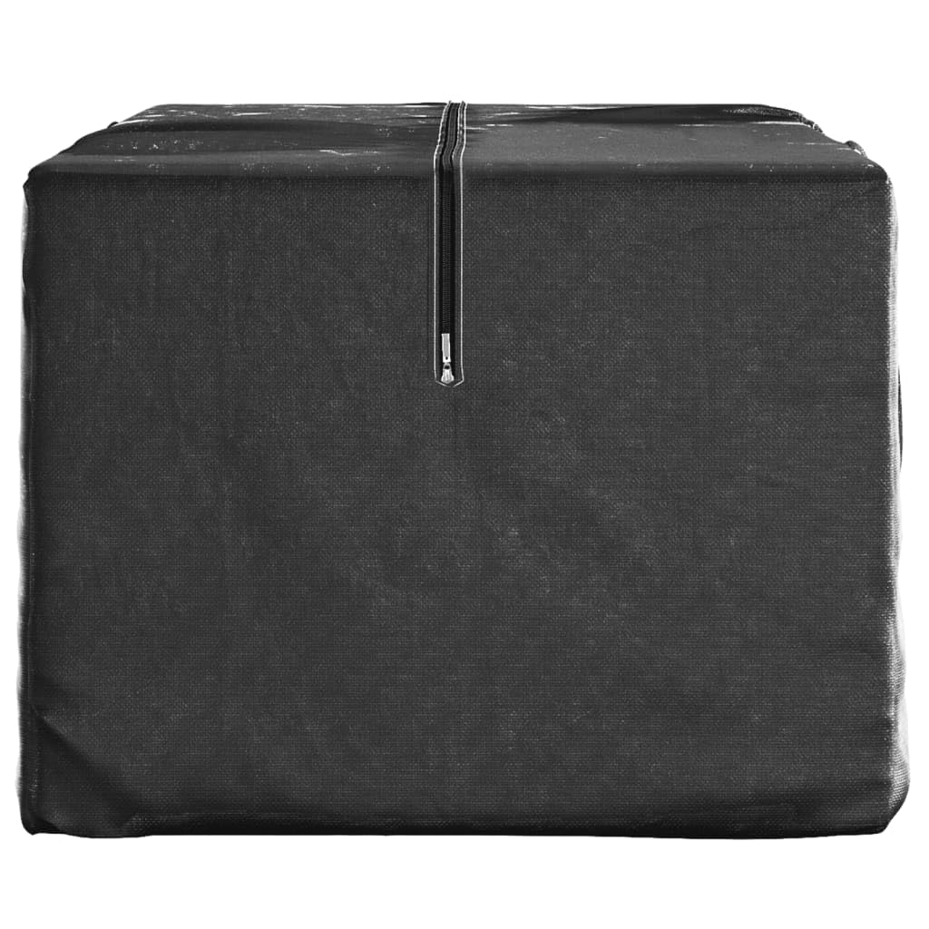 vidaXL Sac de rangement pour sapin de Noël noir 150x75x75 cm PE, sac pour arbre de Noël, sac de rangement pour arbre, sac de rangement pour sapin de Noël