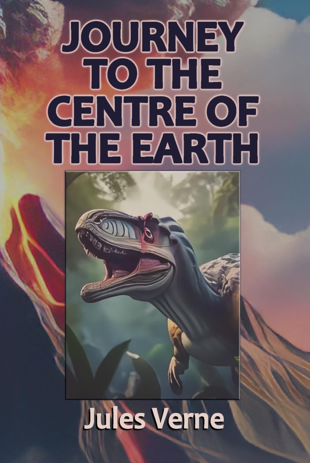 A Journey to the Centre of the Earth: The Classic Science Fiction Adventure set in the Victorian Era. Large Print Edition