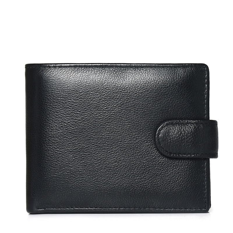 Top layer cowhide men's wallet genuine leather zero wallet US dollar bag multiple card zipper4