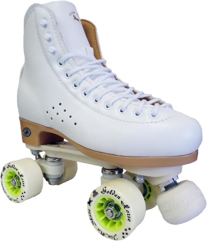 Goldenhorse Goldenhorse Classic White Roller Skates Ladies Quad High Top Skates