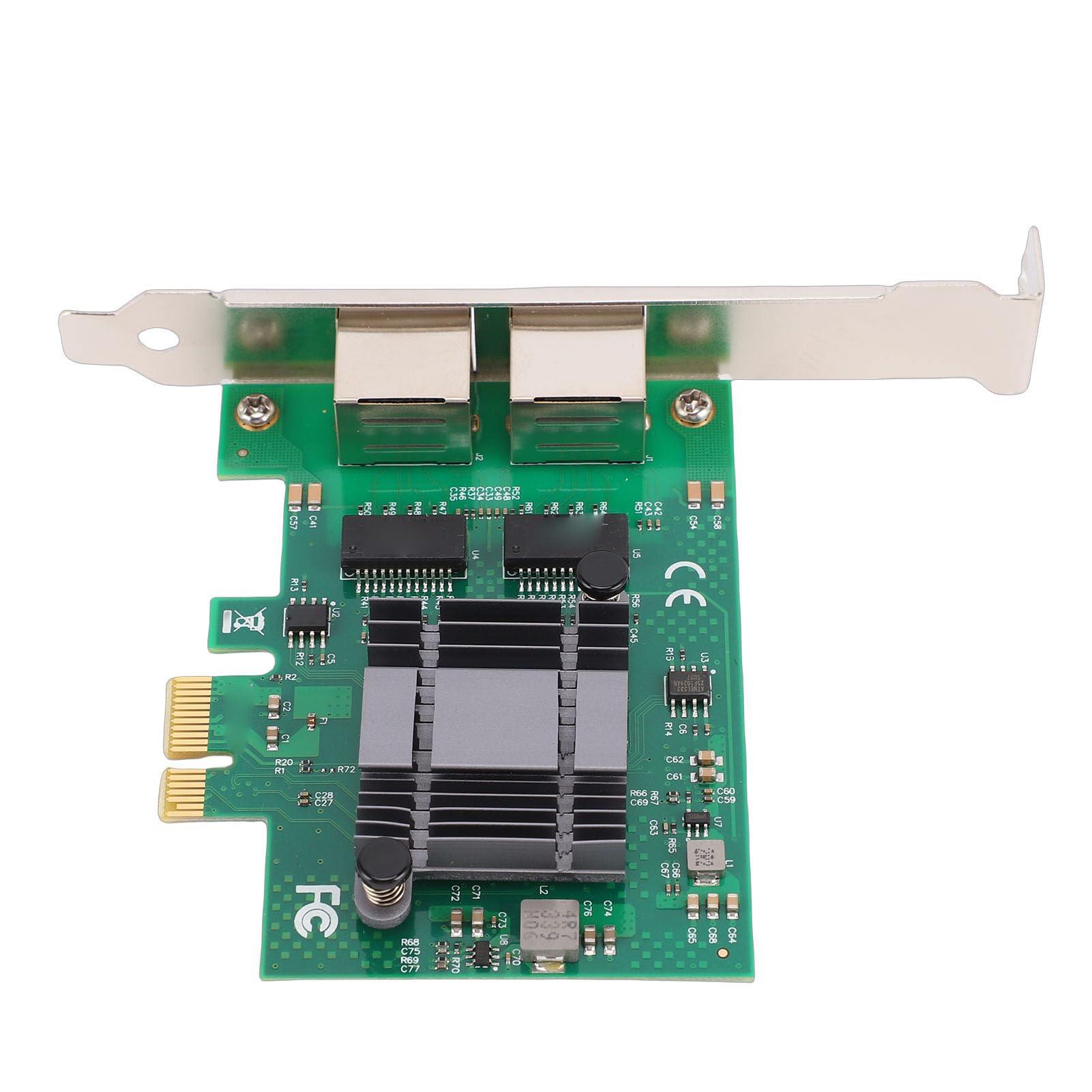 Aramox Adattatore di Rete Gigabit Ethernet, 2x Porte RJ45 in Rame
