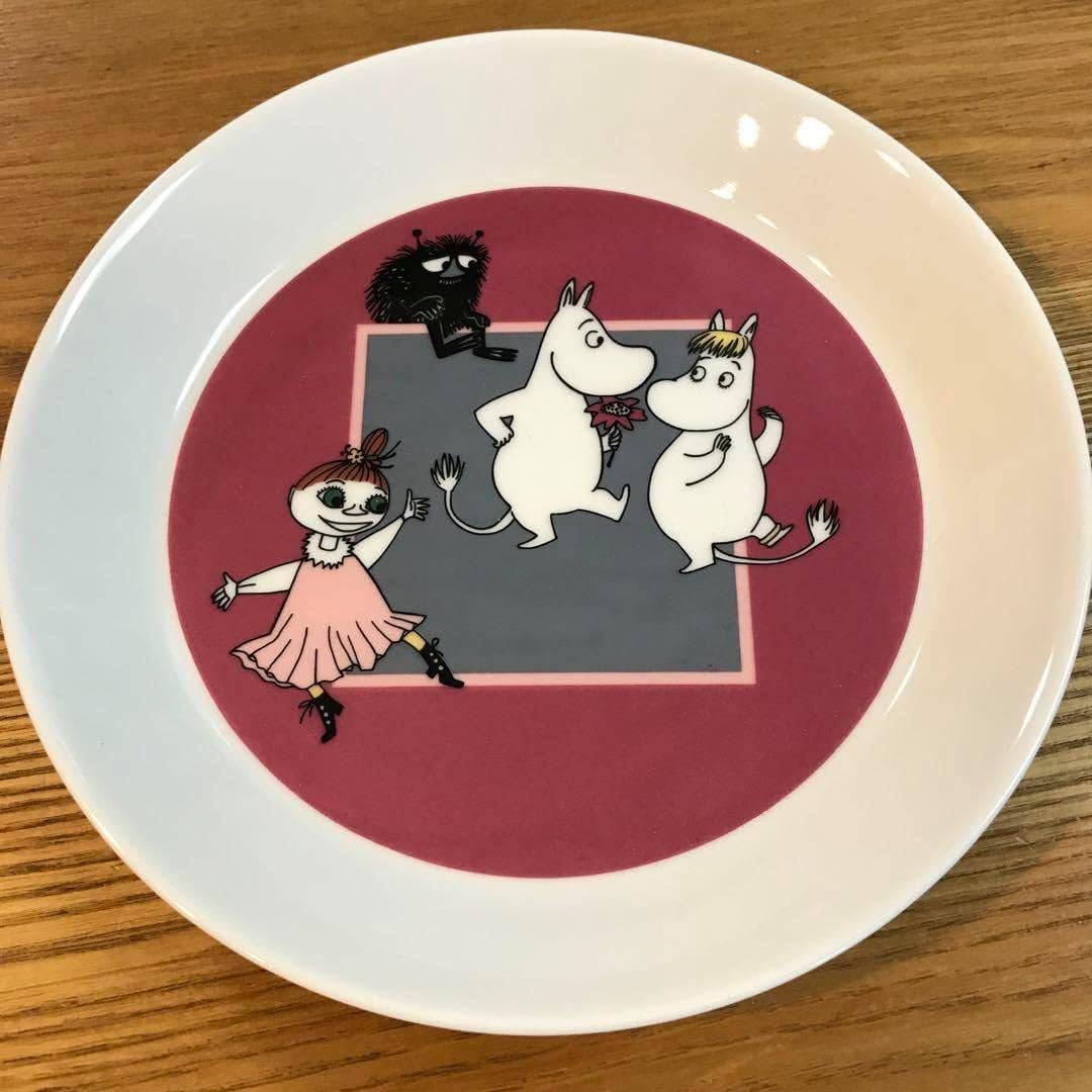 20cm 廃盤 ARABIA アラビア ムーミン クリスマスプレート 皿