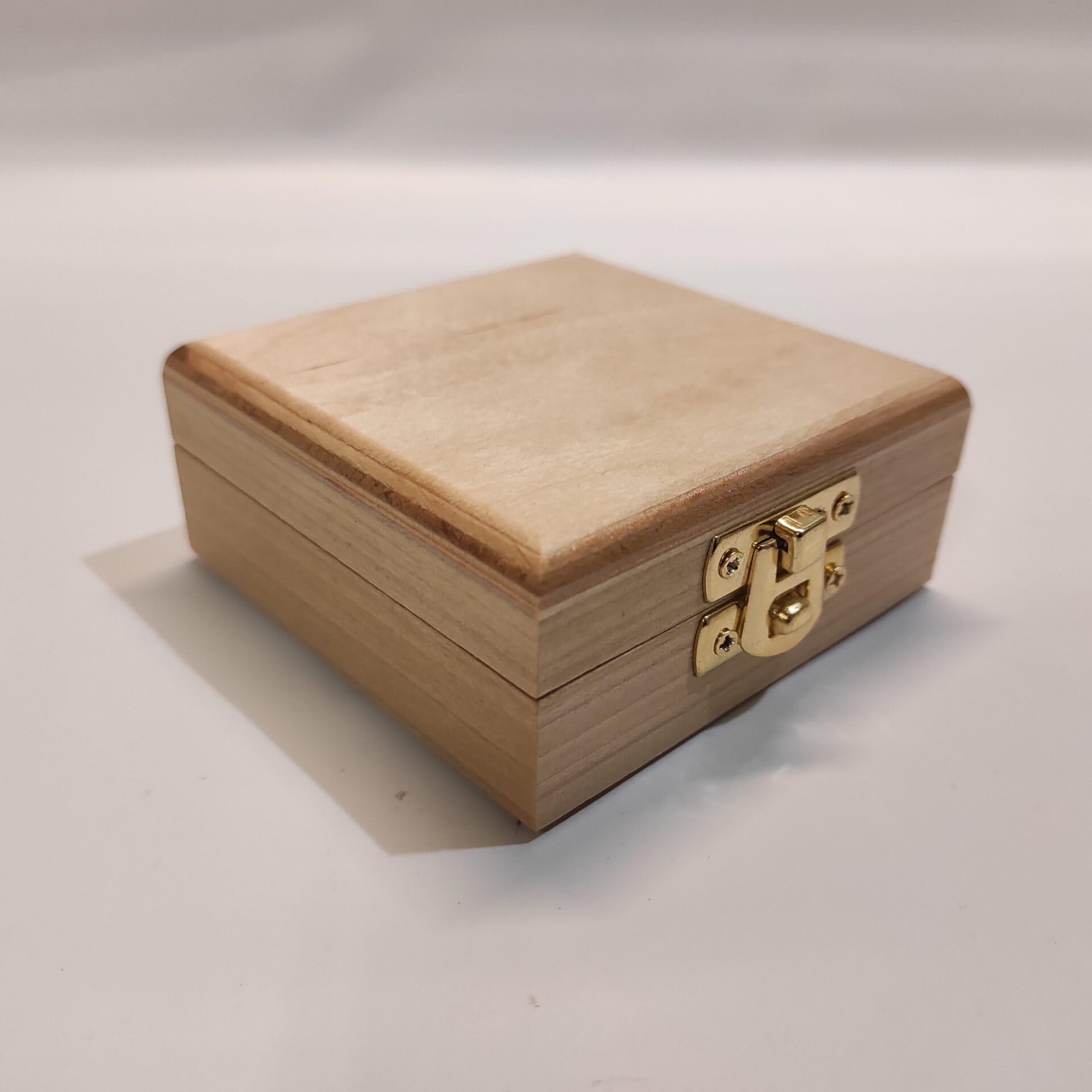 Écrin pour pièce de Monnaie et médaille en Bois Massif Fait Main, 1 Compartiment 50x50 mm, Velours au Choix, numismatique, Artisanal