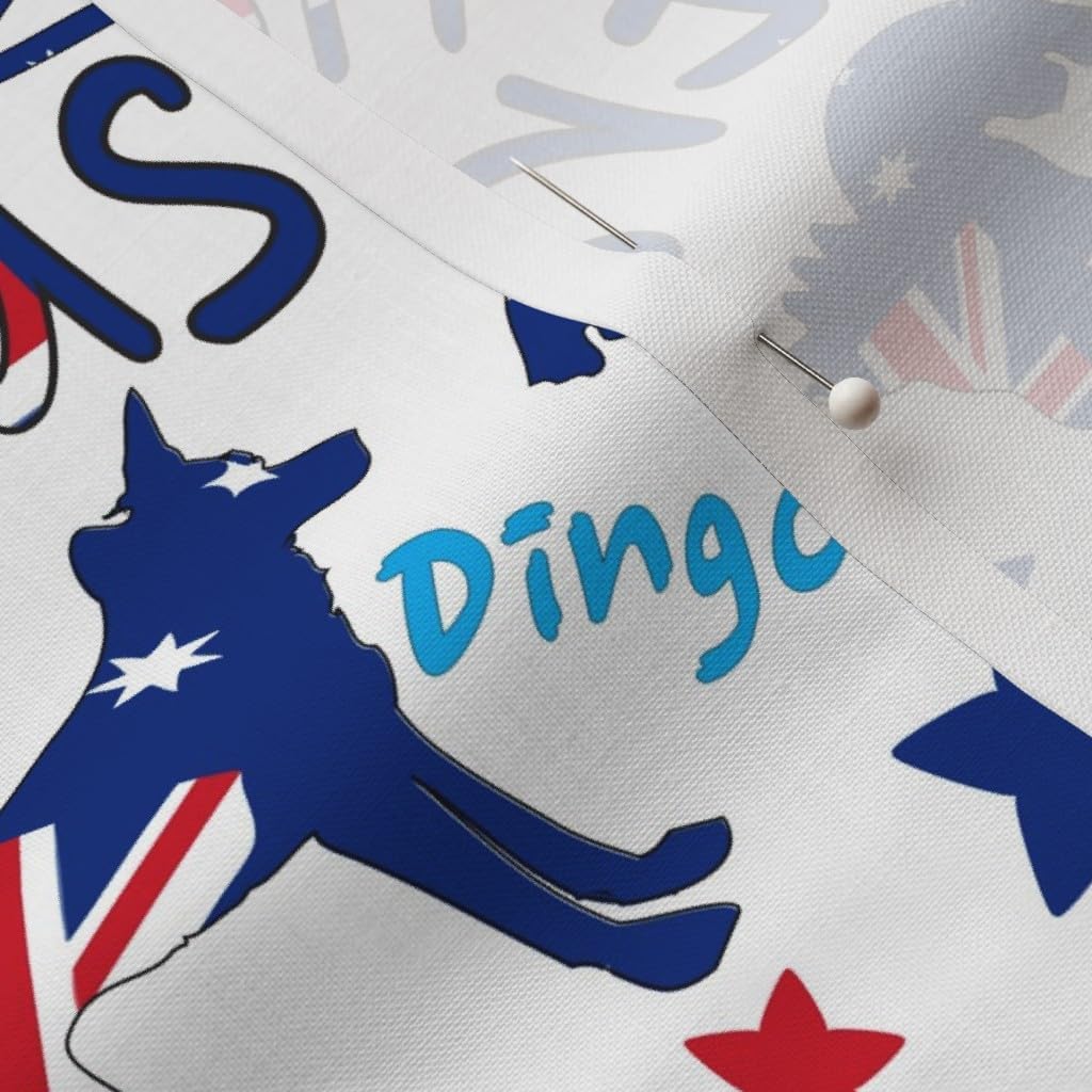 Spoonflower Fabric - Australia Day Animals Koala Kangaroo Aussie Printed on Petal Signature Cotton Fabric by The Yard - Sewing Quilting Apparel Crafts Decor