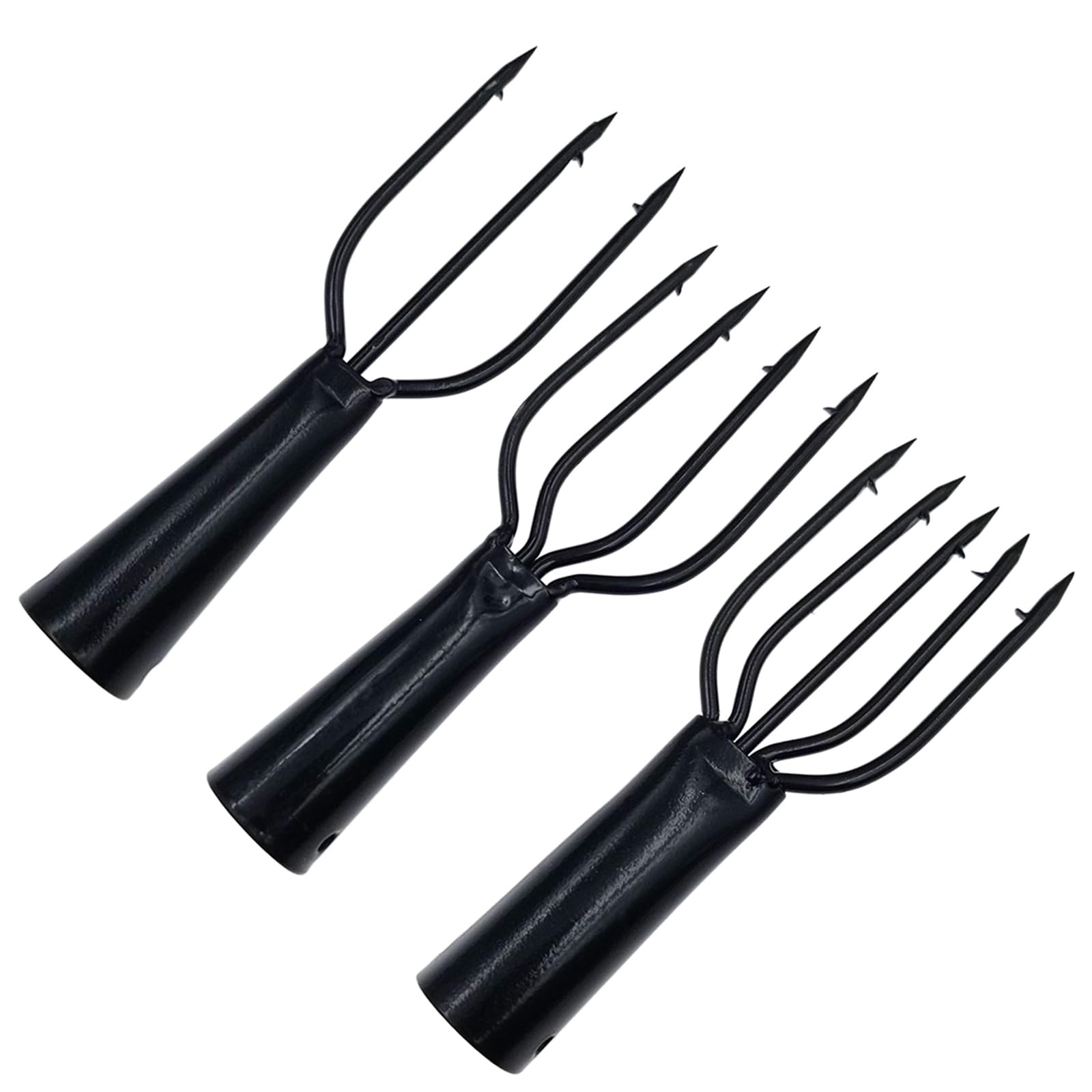 3/4/5 Zinken Barbs Tauchen Harpunen Gaffs Widerhaken Tauchen Zinken Verriegelung Angelrute Harpunen Fisch Gabeln Spitze Ersatz