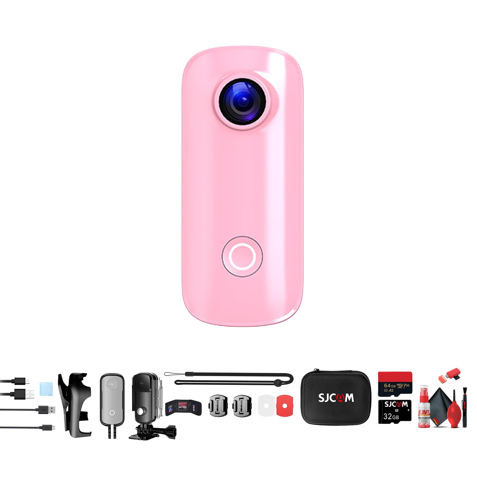 Amazon.com : SJCAM C100 Plus Action Camera in Pink with 4K Video