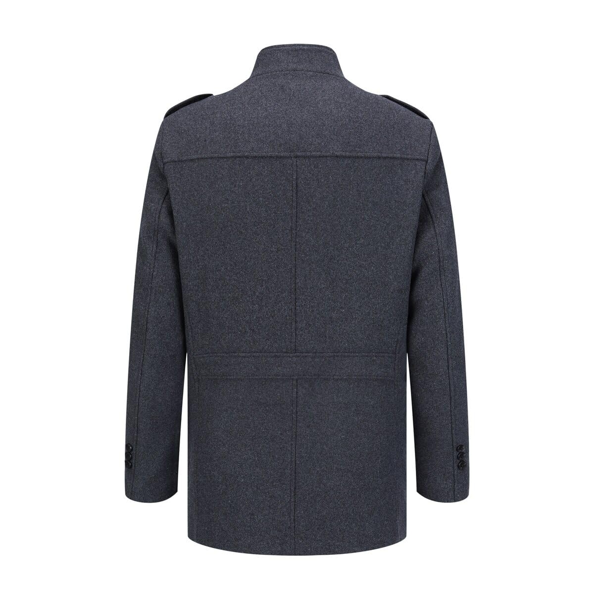 Allthemen Cappotto Invernale da Uomo in Lana con Collo Alto Coat Corto Foderata Spesso Caldo Casual
