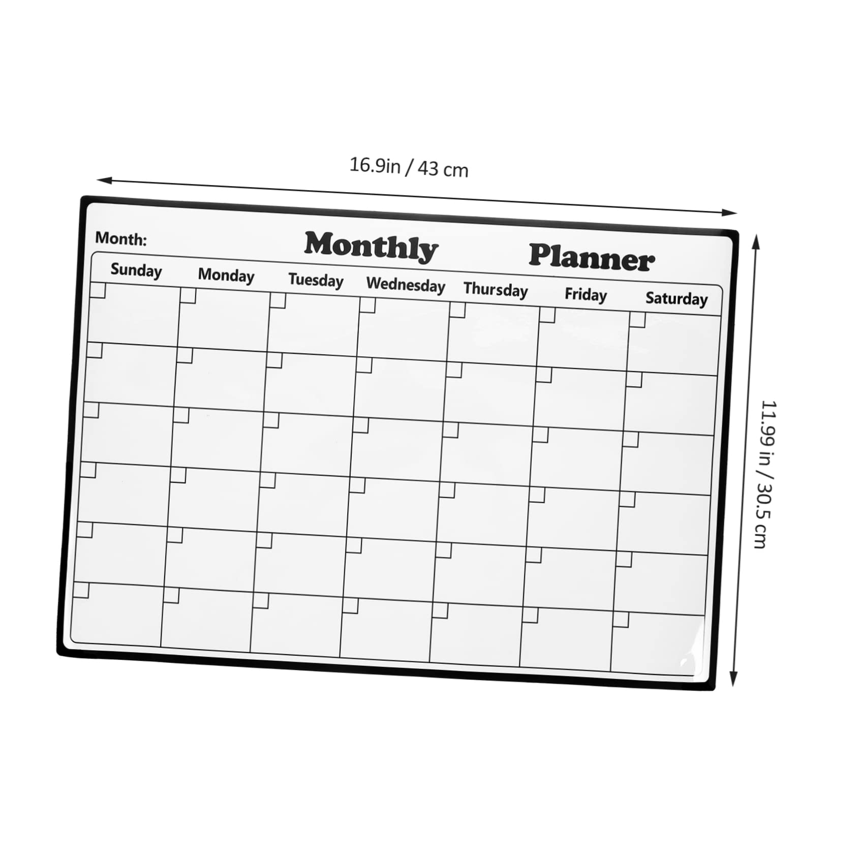 Tofficu 2stücke Magnetisches Kühlschrankkalender-whiteboard Abwischbarer Planer Für Termine Und Notizen Format Praktisch Und Wiederverwendbar Für Familienorganisation Und