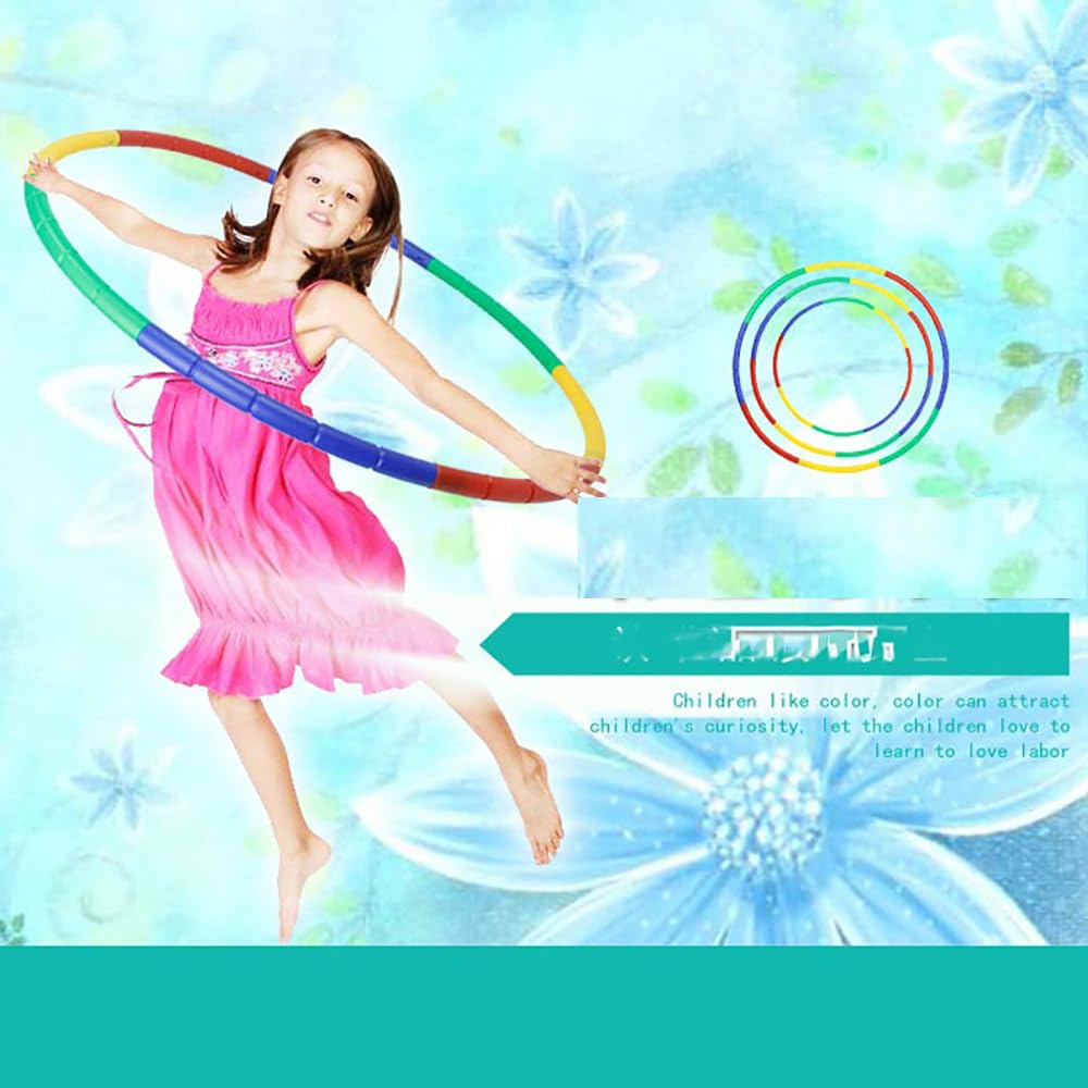 Hula Hop Reifen 60cm Bunt & Verstellbar - Fitnessring Für Kinder & Erwachsene