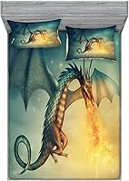 Vista 332 de Lunarable Grey Fitted Sheet & Pillow Sham Set, Pattern with Random Footprints Paw Traces Pet Legs Friendly Cats and Dogs, Decorative Printed 3 Piece