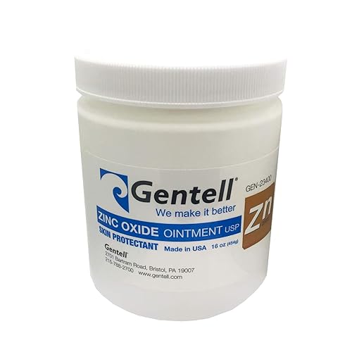 Miniatura 2 de Gentell - Ungüento de óxido de zinc  Tarro de 16 onzas  Ungüento, protector de la piel  Primeros auxilios  Calma, cura, sella la humedad  Ayuda a