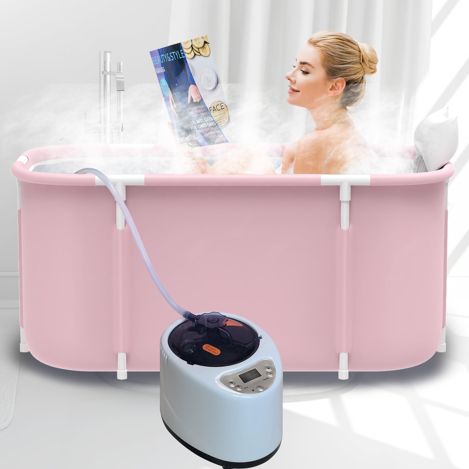 Amazon | HotMax ポータブル折りたたみ式ホットタブ サウナスチーマー 