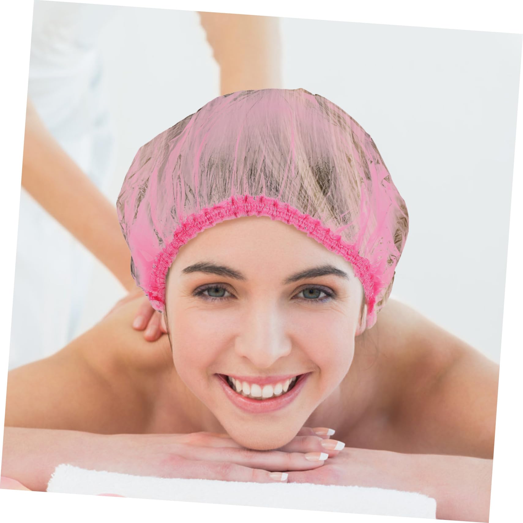 CALLARON 500piezas Gorros De Ducha Desechables Para Mujeres Cabello Baño Elásticos Prácticos