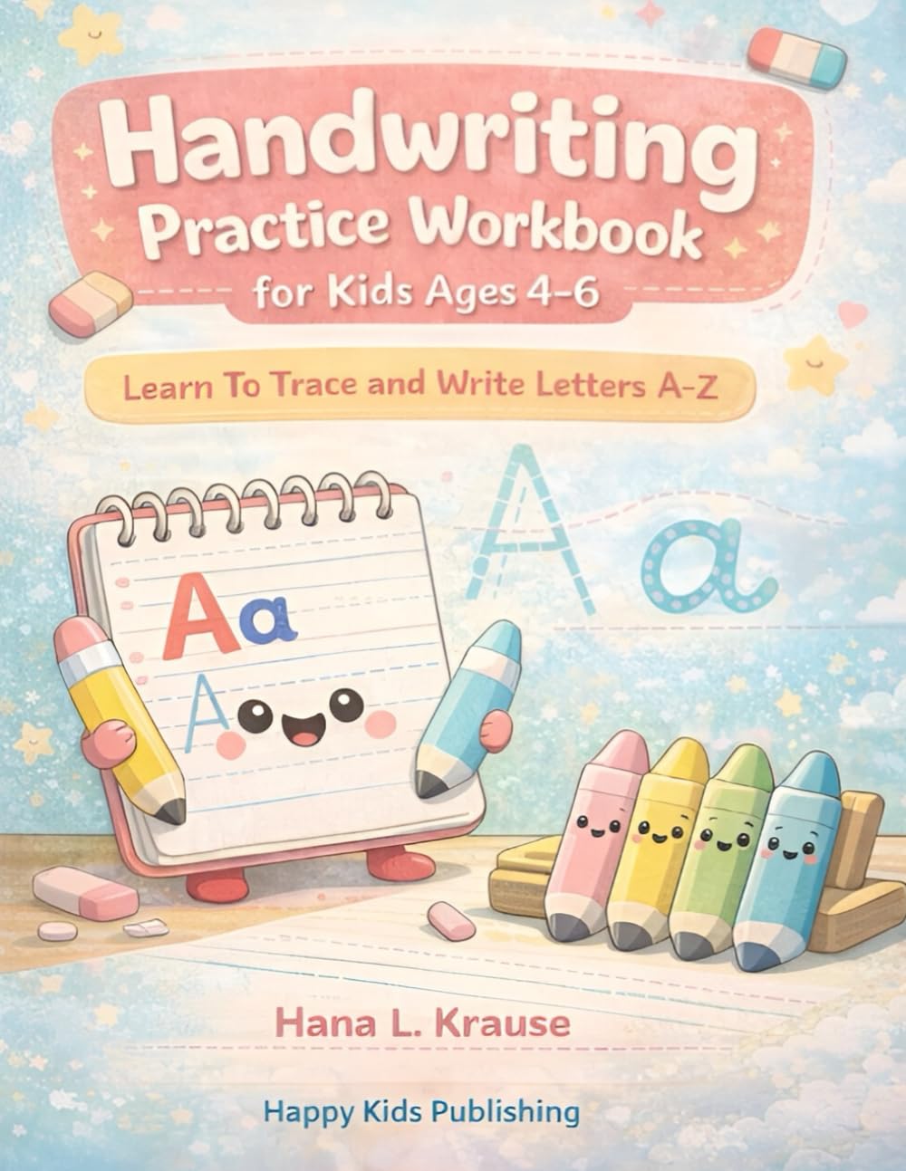 Handwriting Practice Workbook for Kids Ages 4–6: Learn to Trace and Write Letters A–Z