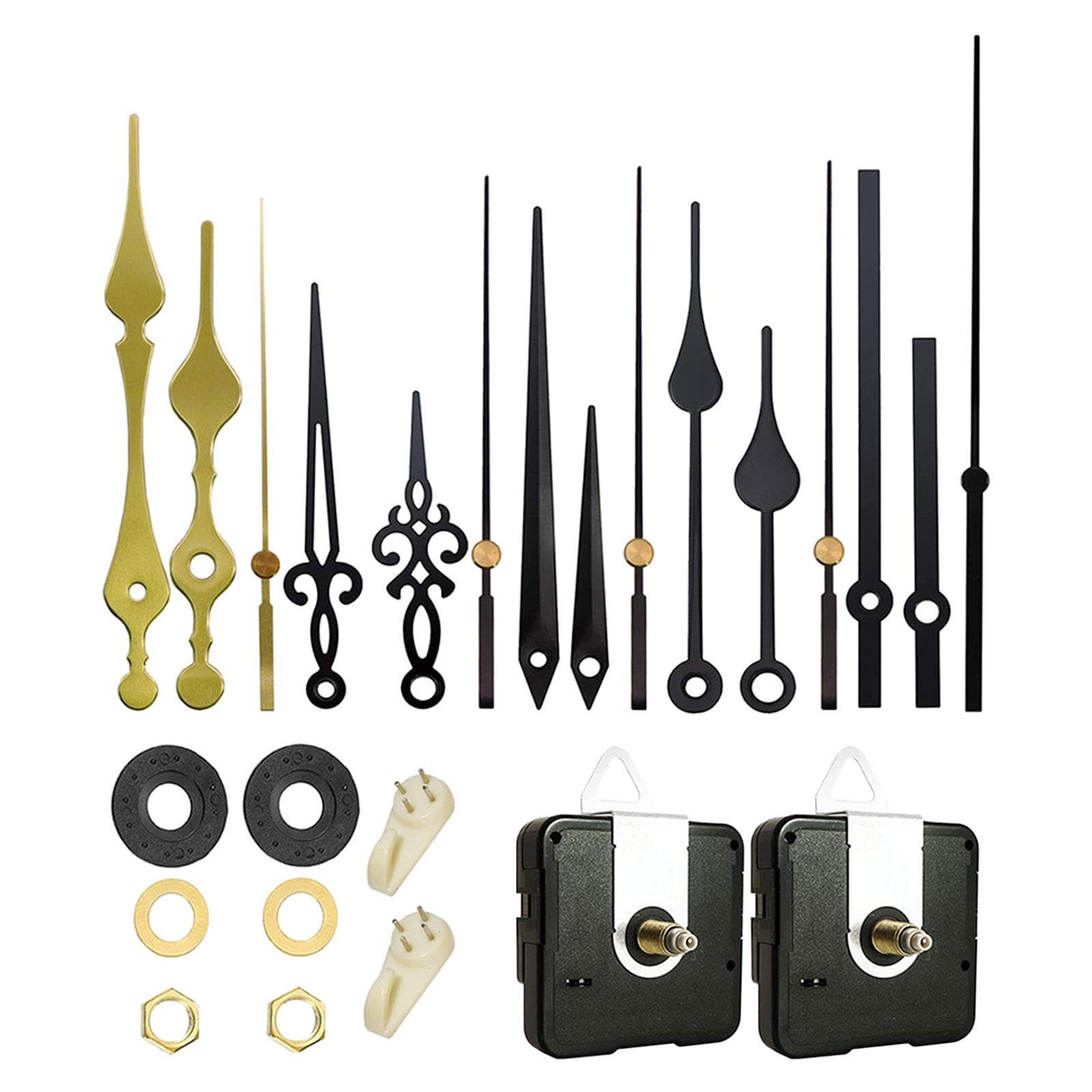 Club Bollywood® Clock Mechanism Hands Long Shaft Silent Repair Tool Wall Clock Mechanism Set Axis Length 20mm | Clocks | Replacement Parts & Tools | Replacement Parts & Tools | 2X Movement-image-41