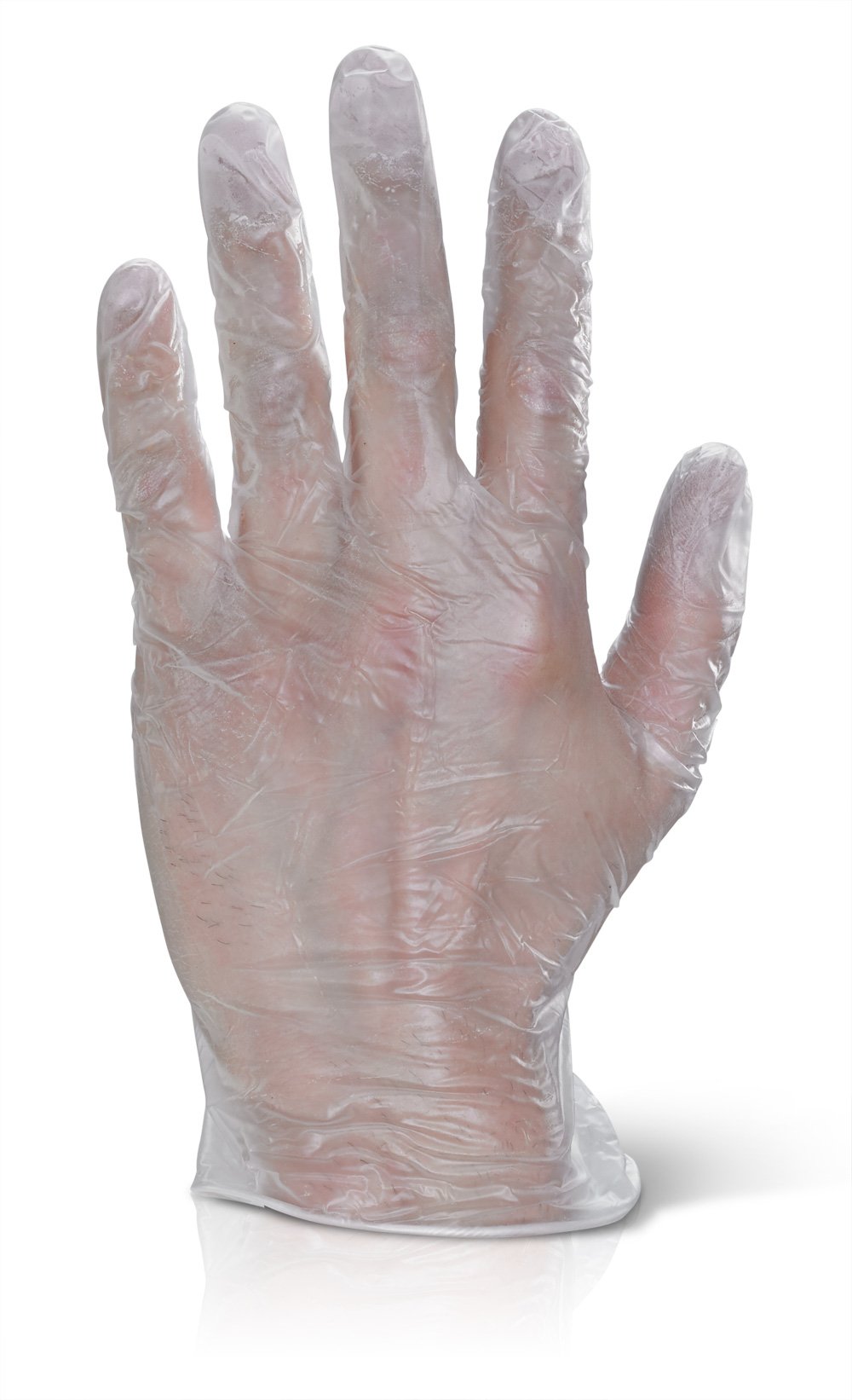 Gants en vinyle transparent XL examen protection jetables sans latex