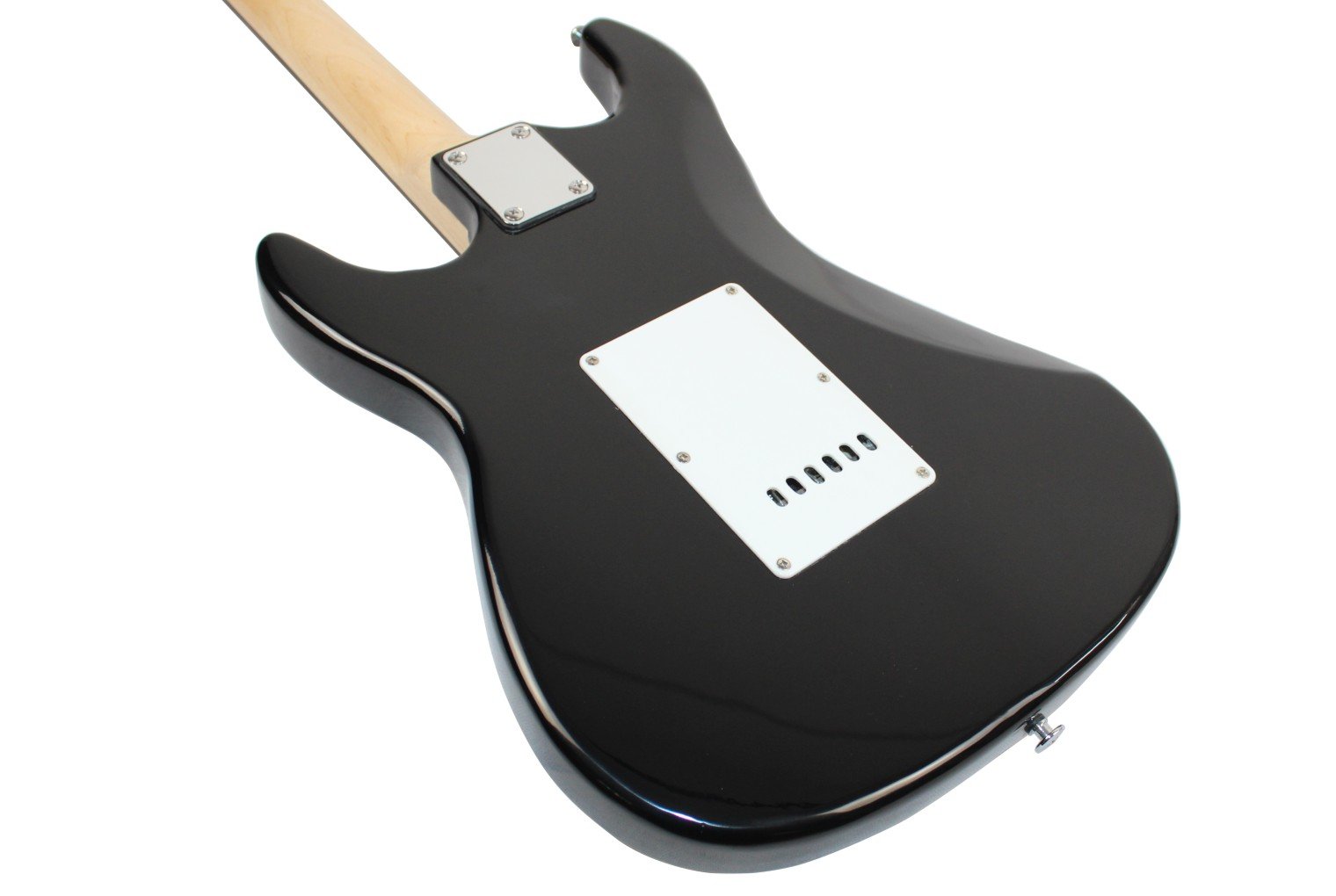 Beginner Series 39-Inch Electric Guitar with 10-Watt Amp Case Strap Cable Capo Picks Electronic Tuner Stringwinder and Polish Cloth - Black product thumbnail 8