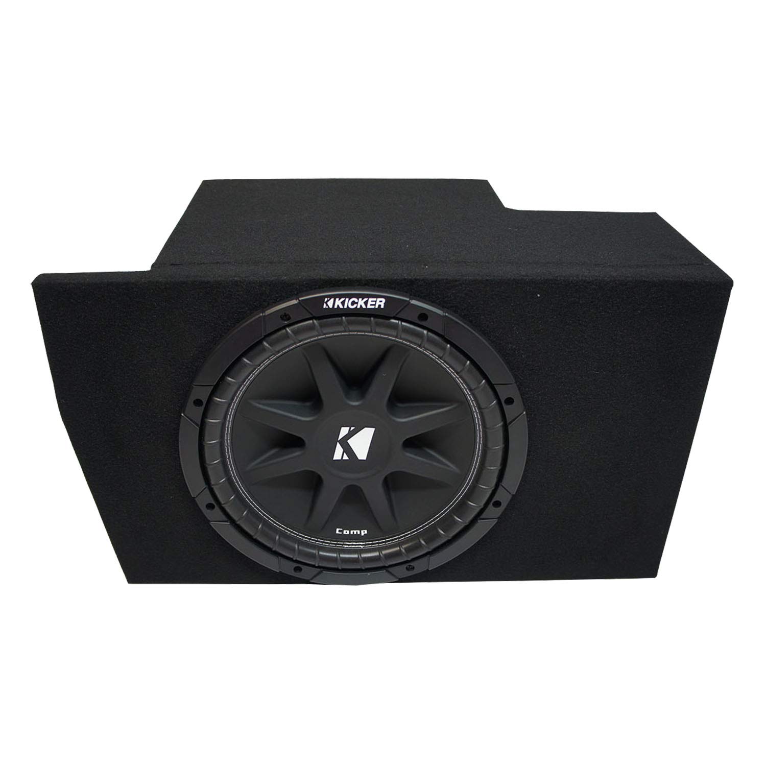 Compatible with 2005-2014 Ford Mustang Coupe Kicker Comp C10 Single 10" Sub Box Enclosure New - Final 4 Ohm