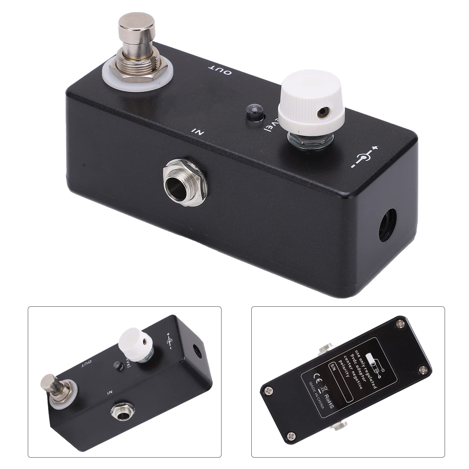Volume del Pedale Dell'effetto Chitarra Attenuatore con una Vera Manopola di Controllo di Bypass per un Suono Chiaro