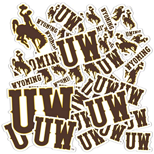 Desert Cactus University of Wyoming Sticker Wyoming Cowboys Vinyl Decal Laptop Water Bottle Car Scrapbook Sheet (Type 1-1)