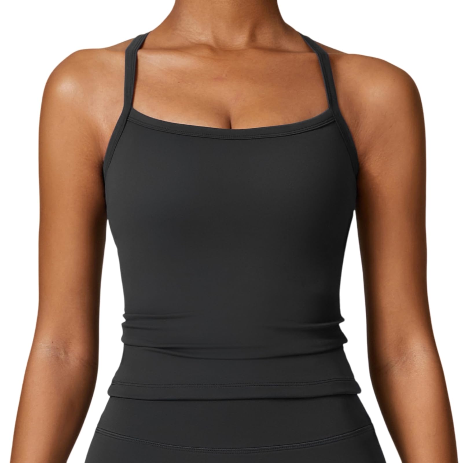 CHENSHI Sujetador Deportivo Mujer Mujeres Cross Back Yoga Respirable A Prueba De Choques Gimnasio Entrenamiento Fitness Empujar Arriba Top Running Ropa Deportiva Activa-Green-m