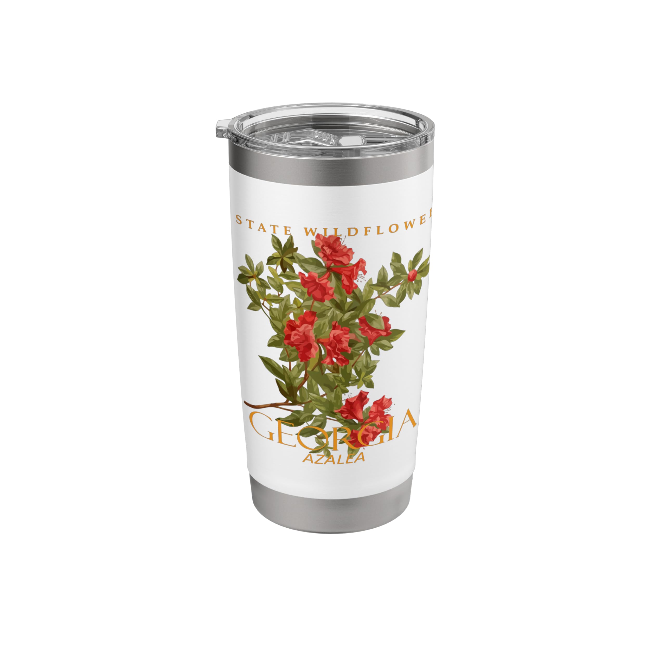 Georgia Territory Wildflower The Azalea Stainless Steel Insulated Tumbler