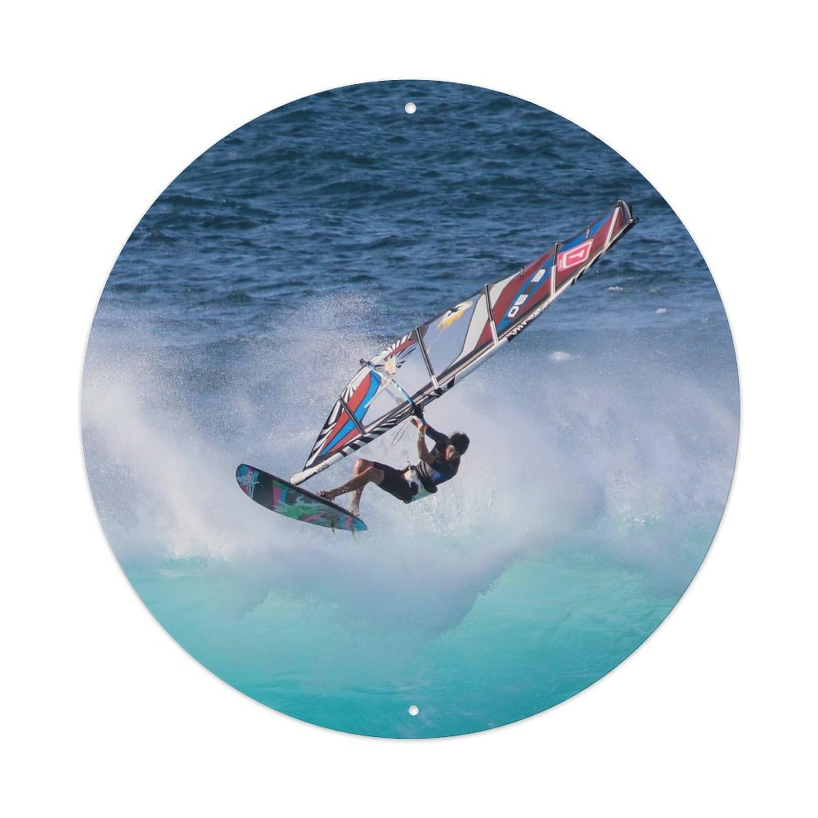 Windsurfing Aerial Jump Extreme Water Sports Metal Tin Sign