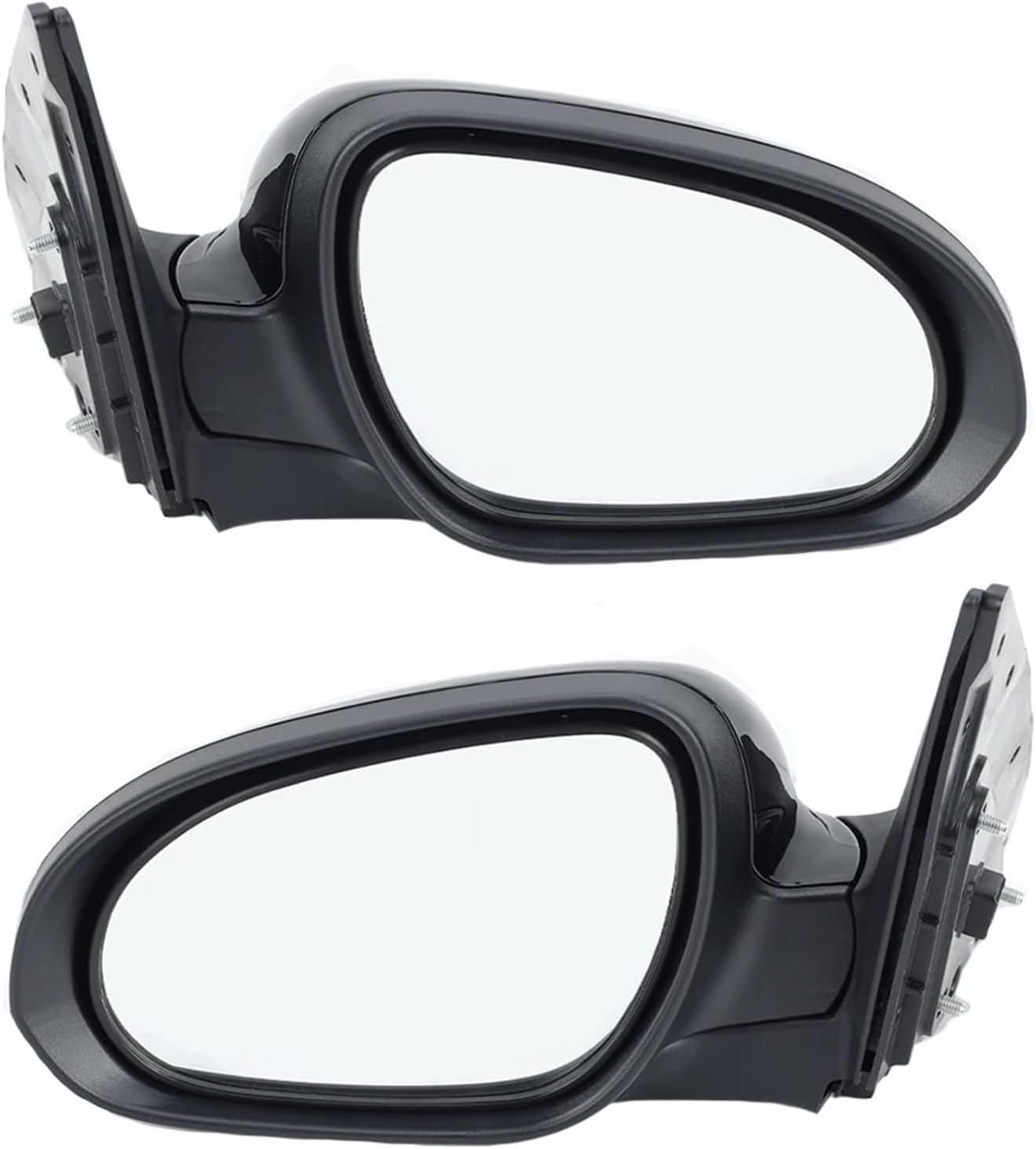 5 Wires Door Rearview Mirror Assembly Compatible For I30 FD 2007-2012 Black With Turn Light Rearview Mirror Car Accessories(1pc right) (1 pair)