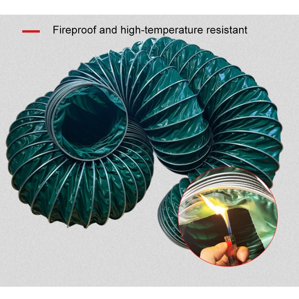 Manguera para conductos, Manguera Flexible de Lona aislada de 3 a 24 Pulgadas para Sistemas HVAC, ventilación de secadoras y extractores de Aire - 3 m/9,84 pies, 120 mm-4 3/4" Solución de ve