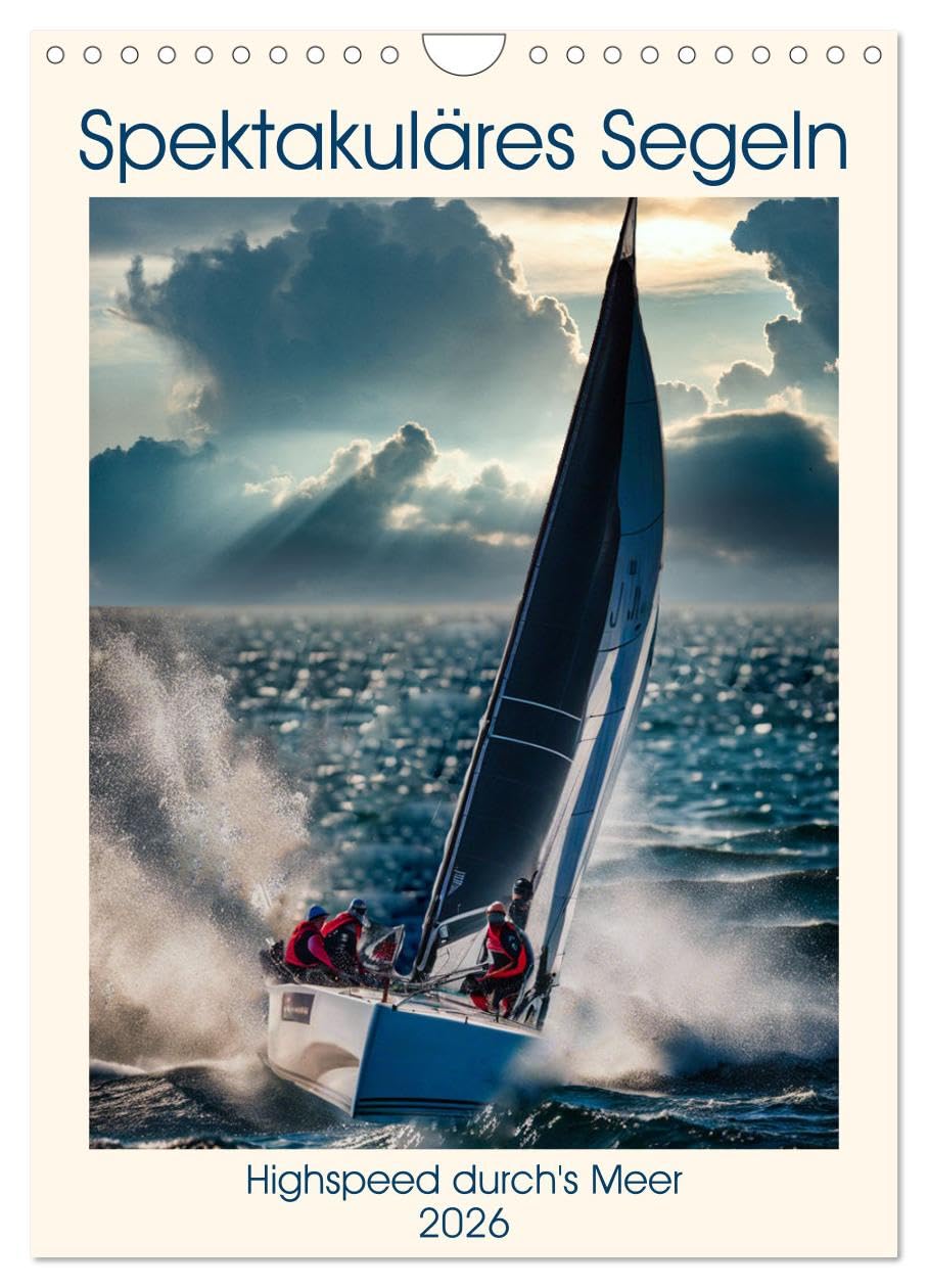Spectacular sailing UK-Version (Wall Calendar 2026 DIN A4 Portrait), CALVENDO 12 Month Wall Calendar — image 1