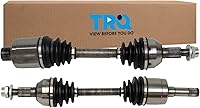 Vista 290 de TRQ Juego de conjunto de eje de transmisión CV delantero para conductor y pasajero, 2 piezas, compatible con Ford Explorer 4WD 95-01, Explorer AWD