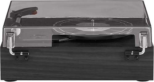 Miniatura 8 de Crosley CR6042A-BK Scout - Tocadiscos Bluetooth de 3 velocidades con altavoces integrados, color negro