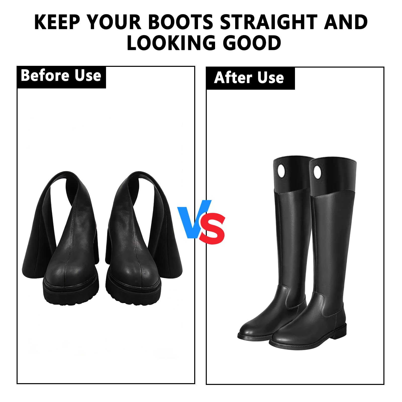 12 tensores de plástico para botas