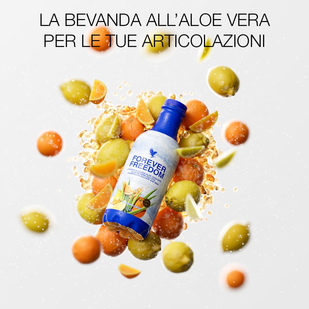 Forever Freedom – Gel da bere con aloe vera, glucosamina e condroitina per articolazioni sane e supporto alla mobilità – bottiglia da 1 l